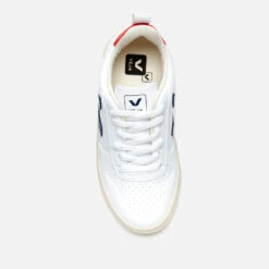 Veja Kids' V-10 Lace Trainers - White Cobalt Pekin -Cheap Stepwise Footwear Store 12866801 4184867605475647