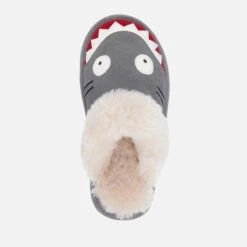 EMU Australia Kids' Shark Slippers - Charcoal -Cheap Stepwise Footwear Store 12945180 5884981717295730