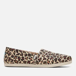 TOMS Women's Alpargata Vegan Slip-On Pumps - Beige Classic Leopard
