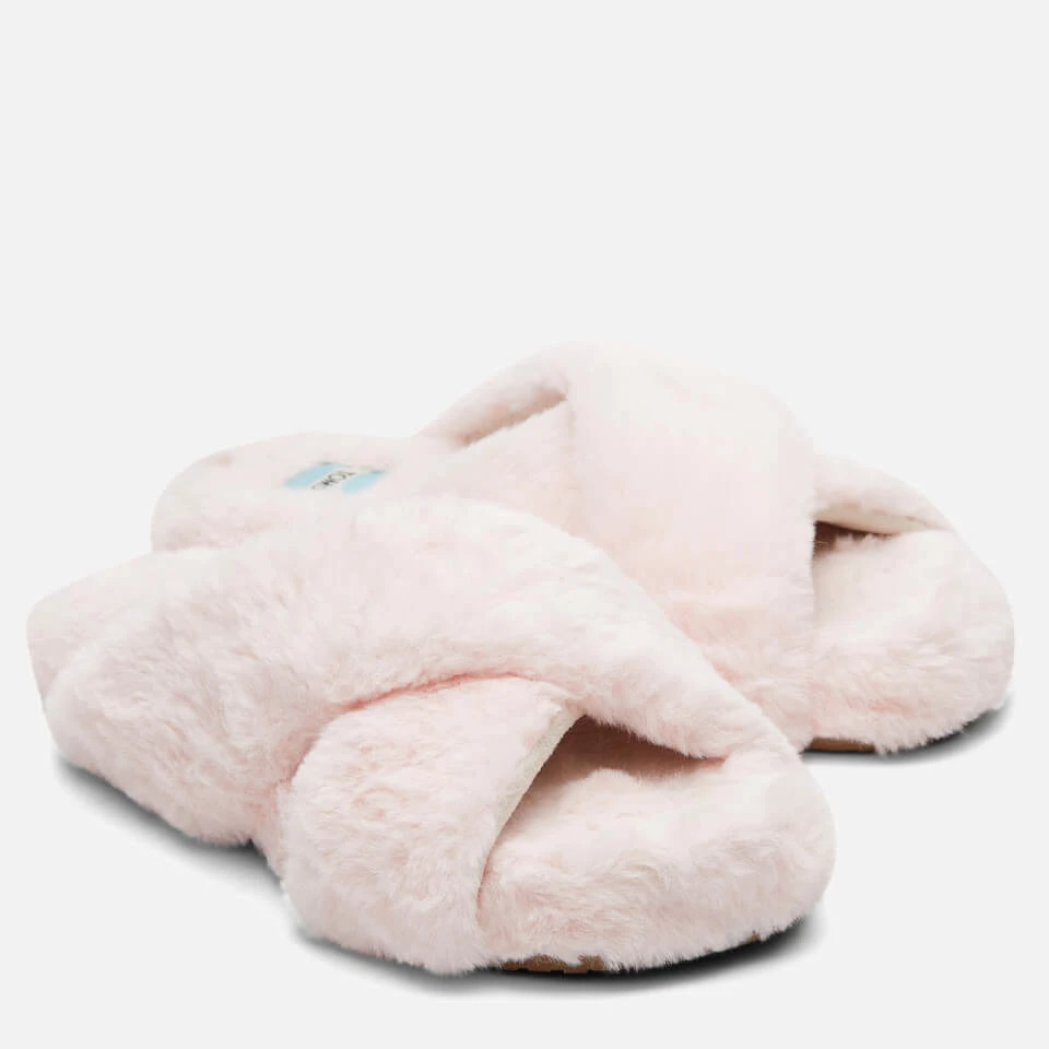 TOMS Women's Susie Vegan Slippers - Pink 2 TOMS Women's Susie Vegan Slippers - Pink - Image 2