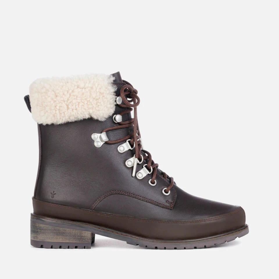 EMU Australia Women's Okab Waterproof Leather Lace Up Boots - Espresso 1 EMU Australia Women's Okab Waterproof Leather Lace Up Boots - Espresso