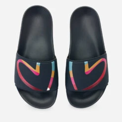 Paul Smith Women's Summit Slide Sandals - Navy Heart Print