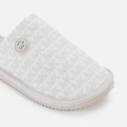 MICHAEL Michael Kors Women's Janis Slippers - Optic White -Cheap Stepwise Footwear Store 13032718 1234902095102328