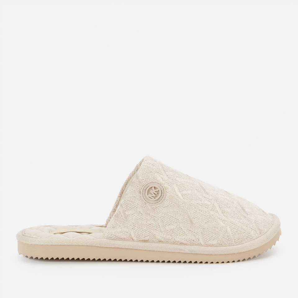 MICHAEL Michael Kors Women's Janis Slippers - Natural 1 MICHAEL Michael Kors Women's Janis Slippers - Natural