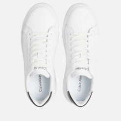 Calvin Klein Men's Leather Low Top Trainers - White/Black 7 Calvin Klein Men's Leather Low Top Trainers - White/Black -Cheap Stepwise Footwear Store 13050836 1494997031817215