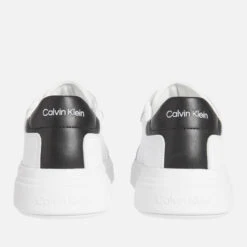 Calvin Klein Men's Leather Low Top Trainers - White/Black 9 Calvin Klein Men's Leather Low Top Trainers - White/Black -Cheap Stepwise Footwear Store 13050836 3504997031931797