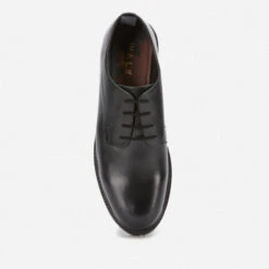 Walk London Men's Sean Leather Derby Shoes - Black -Cheap Stepwise Footwear Store 13124536 6704898523745029
