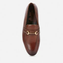 Walk London Men's Terry Trim Leather Loafers - Brown -Cheap Stepwise Footwear Store 13124548 3024898524271637