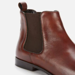 Walk London Men's Alfie Leather Chelsea Boots - Brown -Cheap Stepwise Footwear Store 13124578 5374898525358171