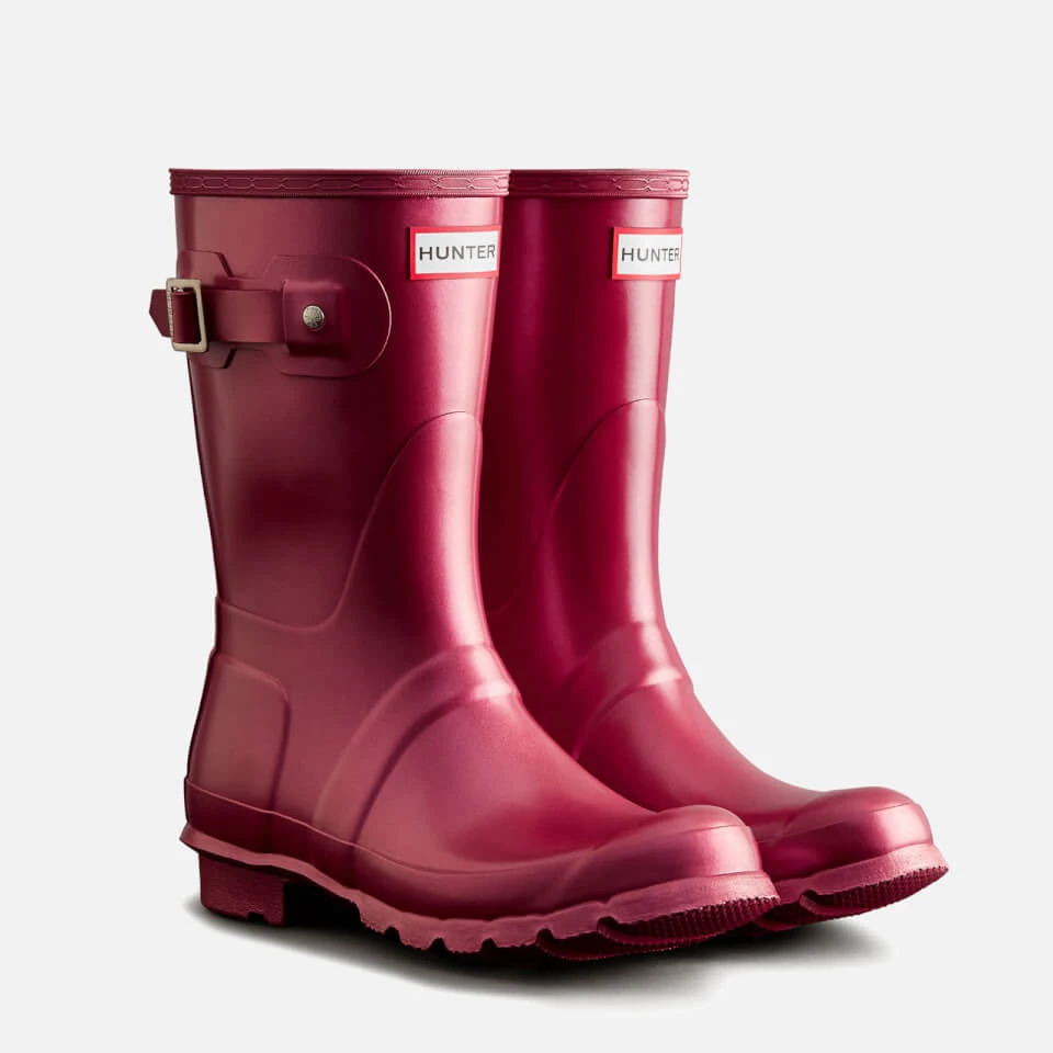 Hunter Women's Original Nebula Short Wellies - Hayes Burgundy 2 Hunter Women's Original Nebula Short Wellies - Hayes Burgundy - Image 2