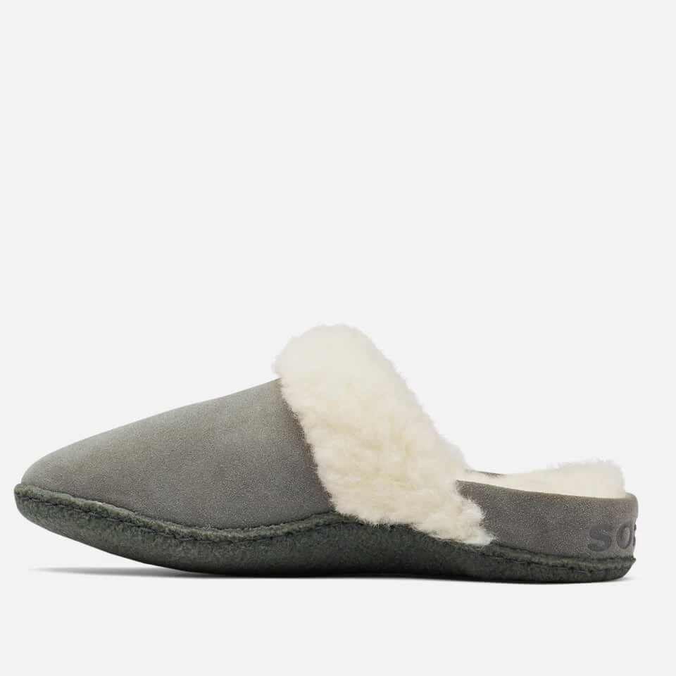 Sorel Women's Nakisk A Slide Ii Suede Slippers - Quarry/Grill 2 Sorel Women's Nakisk A Slide Ii Suede Slippers - Quarry/Grill - Image 2