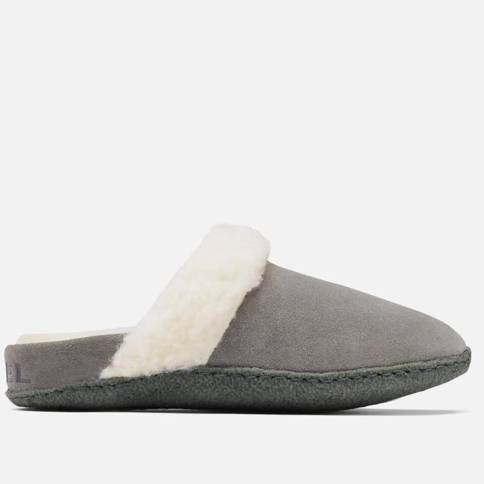 Sorel Women's Nakisk A Slide Ii Suede Slippers - Quarry/Grill 1 Sorel Women's Nakisk A Slide Ii Suede Slippers - Quarry/Grill