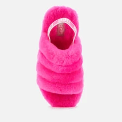 UGG Kids' Fluff Yeah Slide Slippers - Rock Rose -Cheap Stepwise Footwear Store 13149730 2654898461756179