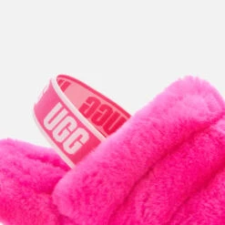 UGG Kids' Fluff Yeah Slide Slippers - Rock Rose -Cheap Stepwise Footwear Store 13149730 5344898461813230