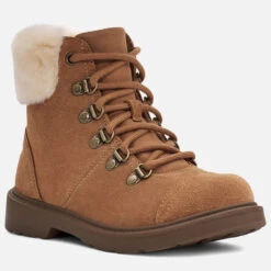 UGG Kids' Azell Hiker All Weather Boots - Chestnut -Cheap Stepwise Footwear Store 13149840 7754908296446044
