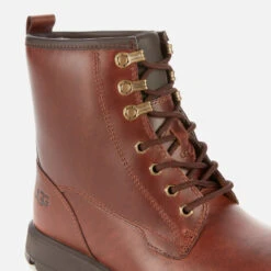 UGG Men's Kirkson Waterproof Leather Lace Up Boots - Chestnut -Cheap Stepwise Footwear Store 13152579 1204928080092138