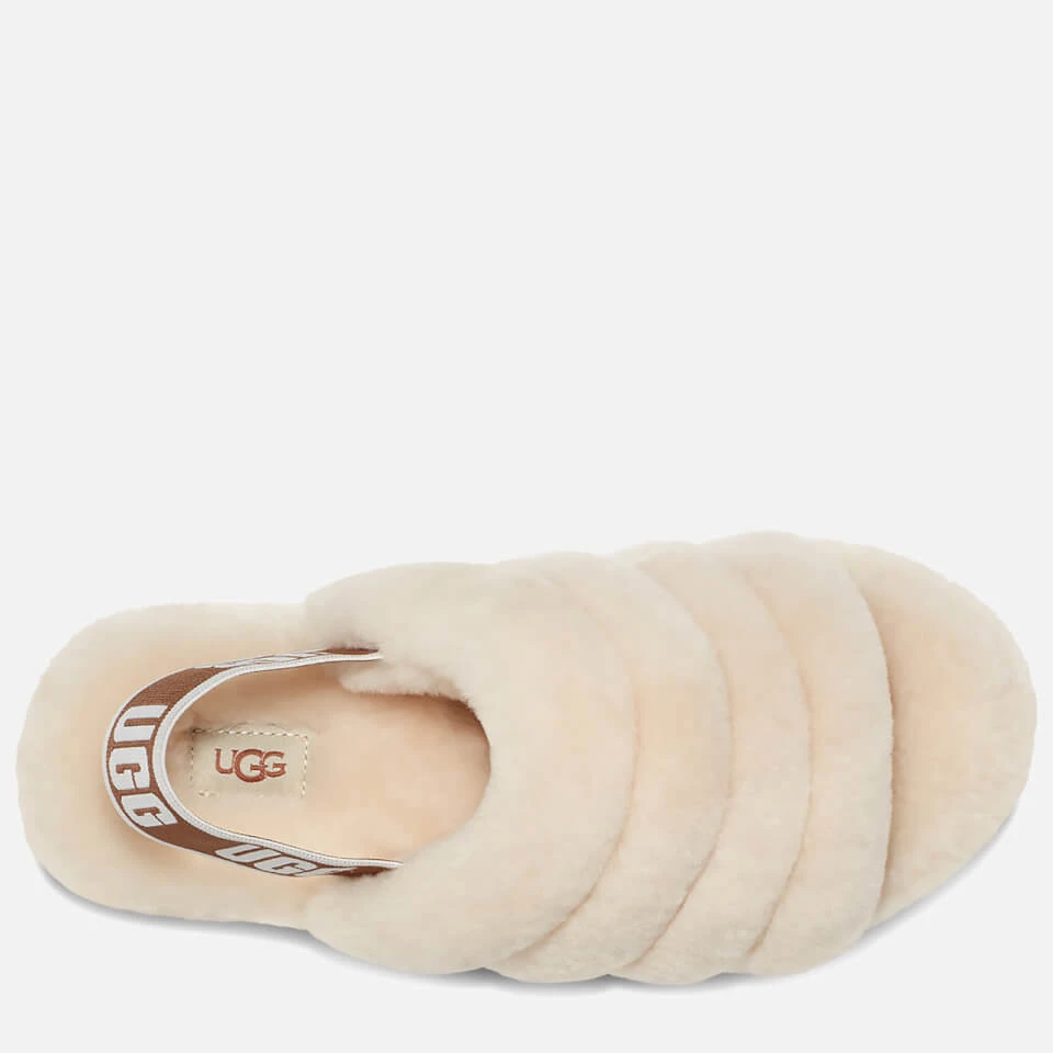 UGG Women's Fluff Yeah Slide Sheepskin Slippers - Natural 2 UGG Women's Fluff Yeah Slide Sheepskin Slippers - Natural - Image 2