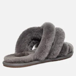 UGG Women's Scuffita Sheepskin Slide Slippers - Charcoal 7 UGG Women's Scuffita Sheepskin Slide Slippers - Charcoal -Cheap Stepwise Footwear Store 13152680 1724978541171886