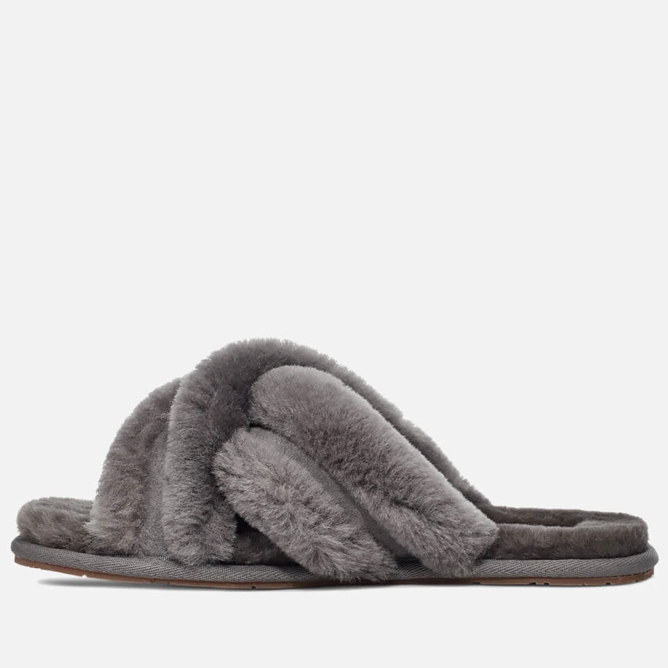 UGG Women's Scuffita Sheepskin Slide Slippers - Charcoal 3 UGG Women's Scuffita Sheepskin Slide Slippers - Charcoal - Image 3