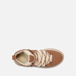 UGG Women's Lakesider Heritage Mid Waterproof Suede Boots - Chestnut -Cheap Stepwise Footwear Store 13152835 6404902612112290