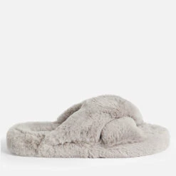 Ted Baker Women's Lopply Cross Front Slippers - Light Grey