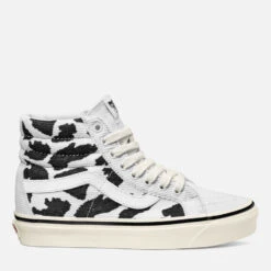 Vans Women's Anaheim Sk8 38 Dx Hi-Top Trainers - White Corduroy/Cow Print