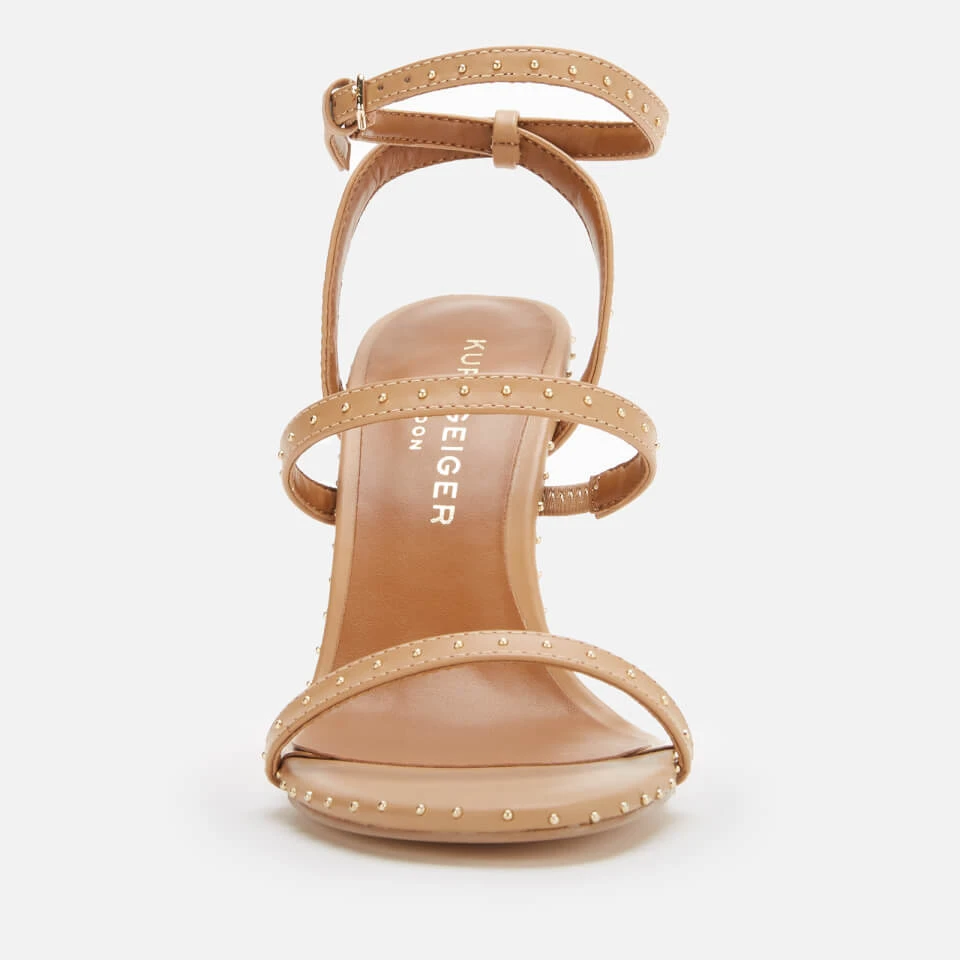 Kurt Geiger London Women's Portia Leather Heeled Sandals - Nude 2 Kurt Geiger London Women's Portia Leather Heeled Sandals - Nude - Image 2