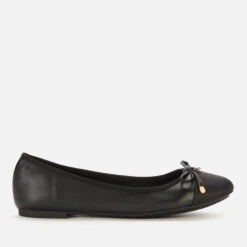 Dune Women's Hartlyn Leather Ballet Flats - Black