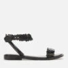 Melissa X Viktor And Rolf Women's Blossom Wave Sandals - Black