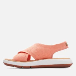 Clarks Women's Jemsa Dash Cross Sandals - Light Coral -Cheap Stepwise Footwear Store 13452808 8654951382192067