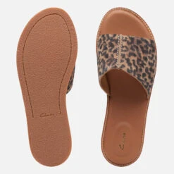 Clarks Women's Karsea Suede Mules - Leopard -Cheap Stepwise Footwear Store 13452829 5314951382247015
