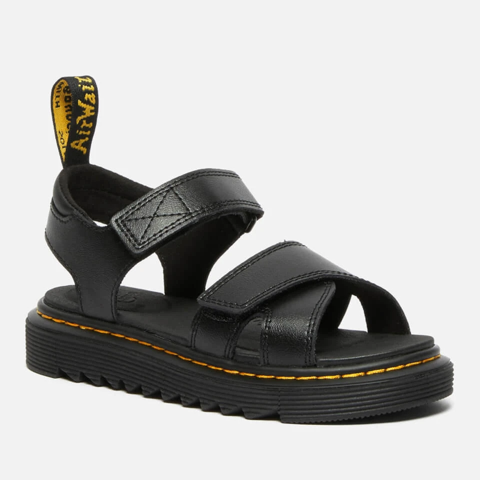 Dr. Martens Kids' Vossie Lamper Sandal - Black 2 Dr. Martens Kids' Vossie Lamper Sandal - Black - Image 2