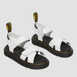 Dr. Martens Kids' Vossie Lamper Sandal - White -Cheap Stepwise Footwear Store 13454635 1924937119949481