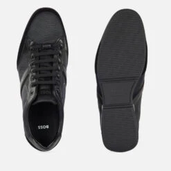 BOSS Men's Saturn Low Profile Trainers - Black -Cheap Stepwise Footwear Store 13470596 6955053240741392