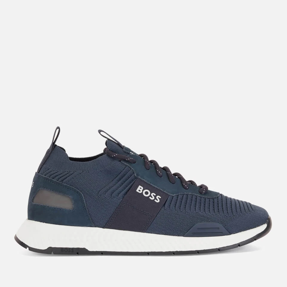 BOSS Men's Titanium Runn Trainers - Dark Blue 1 BOSS Men's Titanium Runn Trainers - Dark Blue