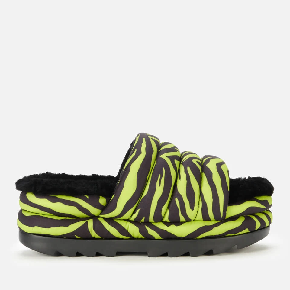 UGG Women's Puft Tiger Print Slide Sandals - Key Lime 1 UGG Women's Puft Tiger Print Slide Sandals - Key Lime