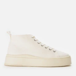 Vagabond Women's Stacy Hi-Top Trainers - Cream White