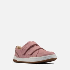 Clarks Kids' Fawn Solo Trainers - Light Pink Lea -Cheap Stepwise Footwear Store 13523267 1444940433809769