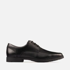 Clarks Youth Scala Step School Shoes - Black Leather