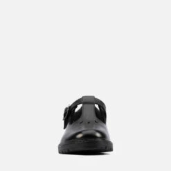 Clarks Youth Dempster Bar School Shoes - Black Leather -Cheap Stepwise Footwear Store 13523517 1194940443381242