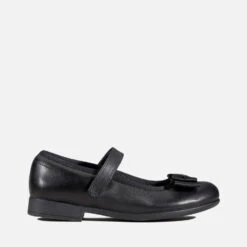 Clarks Kids' Scalaap School Shoes - Black Leather