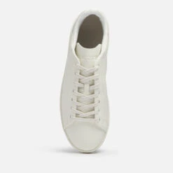 Lacoste Men's Court Zero 0722 1 Leather Court Cupsole Trainers - Off White/Off White -Cheap Stepwise Footwear Store 13528541 2074957289587368