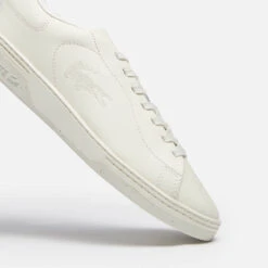Lacoste Women's Court Zero 0722 1 Leather Cupsole Trainers - Off White/Off White -Cheap Stepwise Footwear Store 13528592 1964957289811117