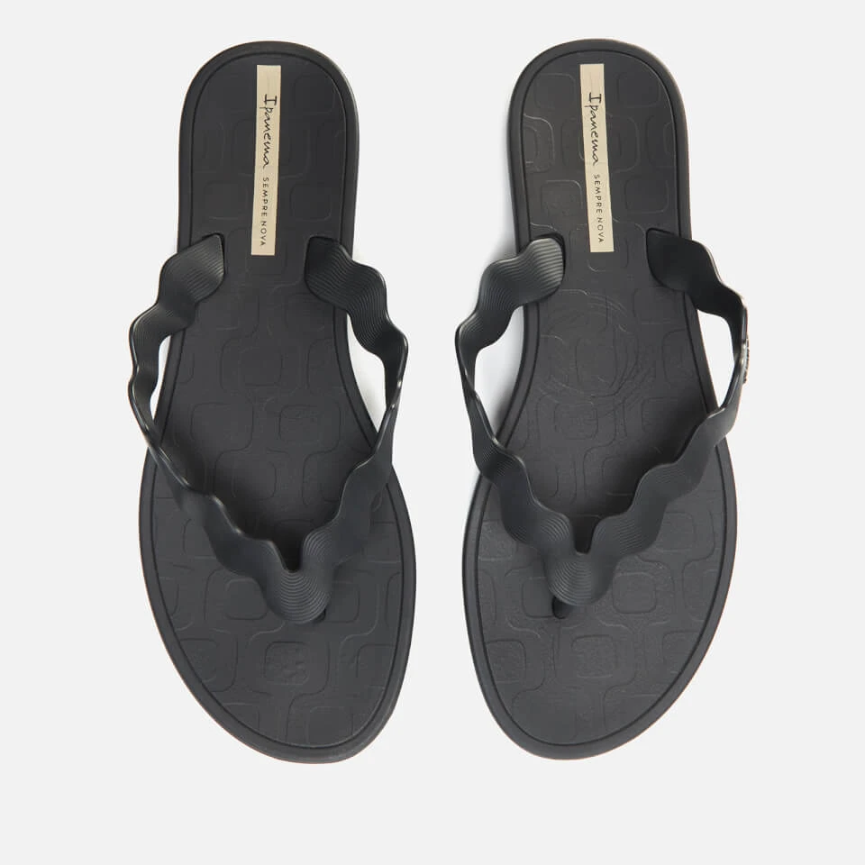 Ipanema Women's Zig Flip Flops - Black 1 Ipanema Women's Zig Flip Flops - Black