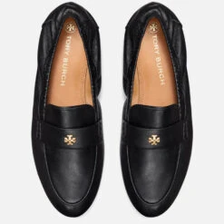 Tory Burch Women's Ballet Leather Loafers - Perfect Black -Cheap Stepwise Footwear Store 13554740 1134938131604459