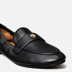 Tory Burch Women's Ballet Leather Loafers - Perfect Black -Cheap Stepwise Footwear Store 13554740 1934938131620491