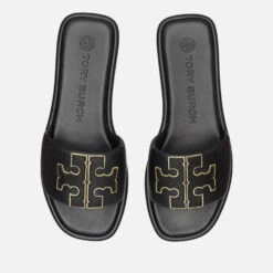 Tory Burch Women's Double T Sport Slide Sandals - Black