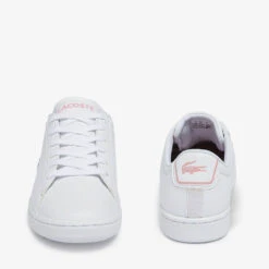 Lacoste Junior Carnaby Evo Trainers - White -Cheap Stepwise Footwear Store 13559345 1534935520220556
