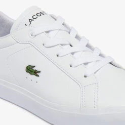 Lacoste Kids' Powercourt Trainers - White -Cheap Stepwise Footwear Store 13559455 4414935523160727