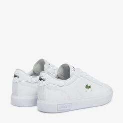 Lacoste Kids' Powercourt Trainers - White -Cheap Stepwise Footwear Store 13559455 9854935523032438